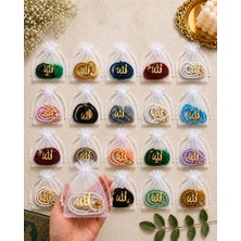 GÜLİSTANHAC 41 Adet Hediyelik Lafızlı Kesede Plastik Inci Vavlı Püsküllü Namaz Tesbihi (Hac Umre Mevlüt Çeyiz Dağıtmalık)