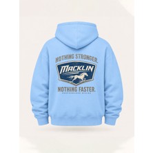 Macklin Unısex Kadın Erkek Oversize Nothing Stronger Tasarım Baskılı Kapüşonlu Sweatshirt Hoodie