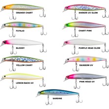 RYUJI Ryujı Jerk Pro 12CM, 22GR, Sınkıng Standart-Raınbow Uv