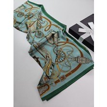 Tomris Şal Lüks Vual Ipek Şal Hijab Fular Scarf Shawl Çift Taraflı Hanedan Model 70 x 180