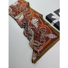 Tomris Şal Lüks Vual Ipek Şal Hijab Fular Scarf Shawl Çift Taraflı Hanedan Model 70 x 180