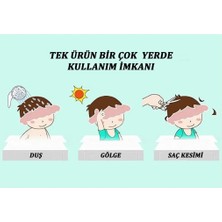 Herfie Yenidoğan Duş Siperliği Yumuşak Kenarlı Saç Yıkama Aparatı Köpük Tutucu Başlık