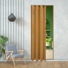 Stratecht Katlanır Pvc Akordiyon Kapı Kayın Suya ve Neme Dayanıklı 85X203X6 cm Kayın
