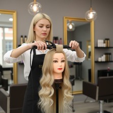 Motto Ticaret Kuaför Eğitim Mankeni - Yaki + Masa Aparatı - Karamel / Platin