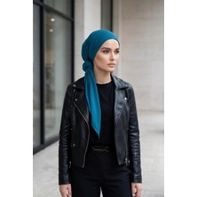 Aisha's Design Nefes Alan, Esnek, Günlük Konforlu Kaymaz Penye Üçgen Eşarp,b-41