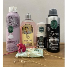 Eyüp Sabri Tuncer Erkek Dörtlü Bakım Seti Tıraş Kolonyası ve Köpüğü No2, Active Sprey Deodorant ve Roll On, Compressed Face Towel