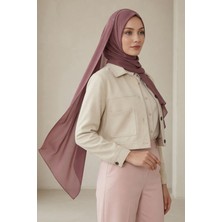 Aisha's Design Arkadan Bağlanan Penye Iç Boneli Pratik Şifon Şal,ps-51