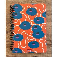 Colornote Papirüs Çiçek Serisi Çizgisiz (Düz) Defter, Spiralli, Sert Kapaklı (Ebat: 16 x 23 Cm), 100 Yaprak