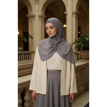 Aisha's Design Penye Bone ve Pratik Şifon Şal Ikili Takım,ps-48