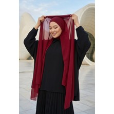 Aisha's Design Tesettür Boneli Kullanımı Rahat Pratik Şifon Şal,ps-53