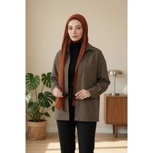 Aishas Design Krep Şal & Penye Bone Ikili Takım,ps-56