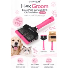 Show Tech+ Flex Groom Esnek Pedli Yumuşak Pinli Kedi Köpek Fön Fırçası Double
