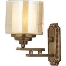 TeknoKapsül AP-60402-1E Eskitme Kaplama Aplik E27 Metal Cam 25X15CM