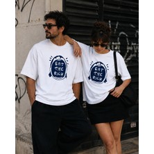 Leftist Eat The Rıch Baskılı Unisex Oversize Tişört | Leftıst