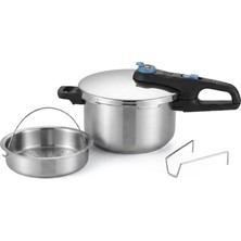 Tefal Secure Trendy Buhar Apartlı Düdüklü Tencere 4l P2580402