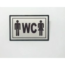 Aydogan's Büyük Boy Ortak Wc Yönlendirme Tabelası 13 x 8 cm Bay-Bayan