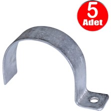Alet Çantam No:10 Tekli Sac Kablo Kroşe 50MM Demir Köprü Metal Boru Tutma Bağlama Kelepçesi -5ADET