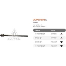 Asmetal 20PE0805 Rotmili P307 P307 Sw 00> C4 04> 1.4 Hdı 1.6 Hdı 2.0 Hdı 3812.E0