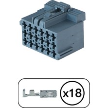 Belirtilmemiş Te/amp Mcp 2.8 Konnektör 18 Pin Kablosuz