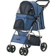 Justie Pet Petronas  Kedi & Köpek Arabası Lacivert PT01-N 82X46X99 cm