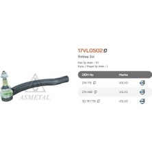Asmetal 17VL0502 Rot Başı S60 00> S80 98> V70 96> Sol