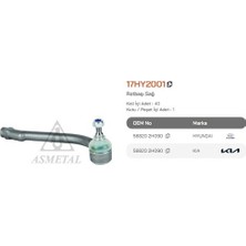 Asmetal 17HY2001 Rot Başı I30 07> Ceed 06> Elantra 06> Cerato 08> Sağ