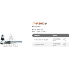 Asmetal 17MR3610 Rot Başı Sol 2043303303