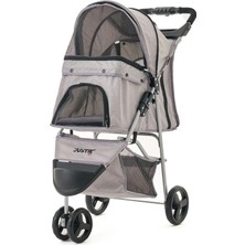 Justie Pet Sidney Kedi & Köpek Arabası Gri PT02-G 80X46X99 cm