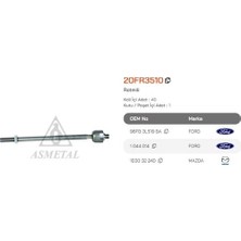 Asmetal 20FR3510 Rot Mili Fiesta 95 02 Puma 97 02 Mazda 121 96>