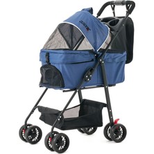 Justie Pet Lotus Kedi & Köpek Arabası Lacivert LC01-N 76X52X95 cm