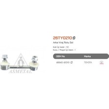 Asmetal 26TY0210 Z Rot Rav 4 00 05 Chery Tiggo Arka Sol