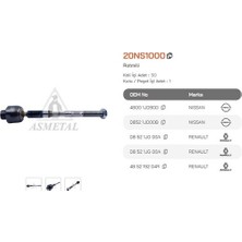 Asmetal 20NS1000 Rotmili Koleos Qashqai Xtraıl 9508407