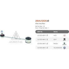 Asmetal 26AU1205 Z Rot Golf Iv Bora A3 96 03 (4 Motion 195MM Arka