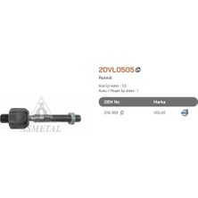 Asmetal 20VL0505 Rot Mili XC90 02> XC70 00> V70 96> S80 98> S60 00>