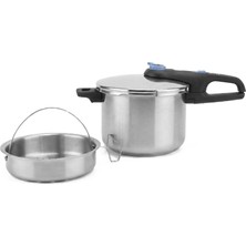 Tefal Secure Trendy Buhar Apartlı Düdüklü Tencere 6 L P2580701