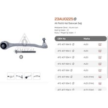 Asmetal 23AU0225 Salıncak Alüminyum Cıvatalı Alt Ön Sağ A6 4F0407694