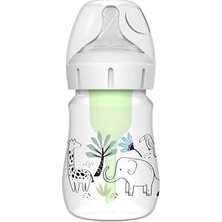 TeknoKapsül 150 ml Pp Geniş Ağız Anti-Kolik Options+, Orman Fil Desenli, Tekli Paket