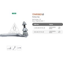 Asmetal 17MR1801 Rot Başı Mercedes C Serı W205 E Serı W213 Sağ