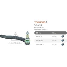 Asmetal 17VL0503 Rot Başı S60 00> S80 98> V70 96> Sağ