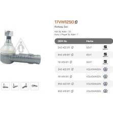Asmetal 17VW1250 Rot Başı Polo 95> Golf Iı Iıı 83 97 Caddy 95 04 Jetta 84 98 Cordoba 93> Ibiza 93> T
