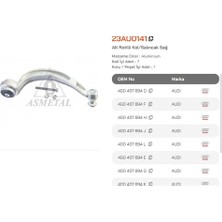 Asmetal 23AU0141 Rotilli Kol A6 11> A7 10> Ön Alt Sağ Eğri