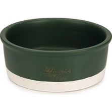 Beeztees Dbl Köpek Mama Su Kabı, Seramik, Mat Yeşil, 20CM, 700ML