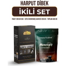 Ikili Set 200 gr Eko Paket Dibek Kahvesi + 200 gr Sütlü Toz Menengiç Kahvesi