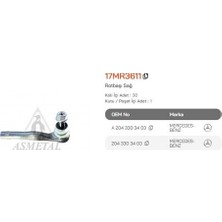 Asmetal 17MR3611 Rot Başı Sağ 2043303403