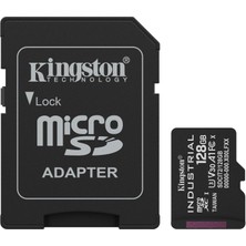 Kingston SDCIT2-128GB 128GB Microsdxc Industrial C10 A1 Pslc Card + Sd Adapter Hafıza Kartı
