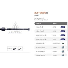 Asmetal 20FR2205 Rotmili Mondeo Iv S-Max Galaxy S60 V70 S80 XC70 V60 07> 1433271