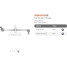 Asmetal 26BM2526 Z Rot Bmw 1 Serı F20 3 Serı F30 Pls Kafa Ön Sağ