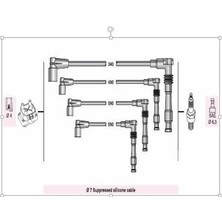 Autoline AOP90411 Buji Kablosu Vectra B 1.6y 16V Astra F 1.4 16V 1.616V Corsa B Tigra 1.4 1.6 Ecotec