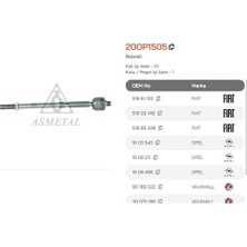 Asmetal 20OP1505 Rotmili Grande Punto Corsa D 05> 1609211