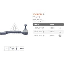 Asmetal 17NS1001 Rot Başı Qashqai x Traıl Koleos 09> Sağ